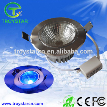 Special use led decorative recessed rgb led downlight 5w blue color